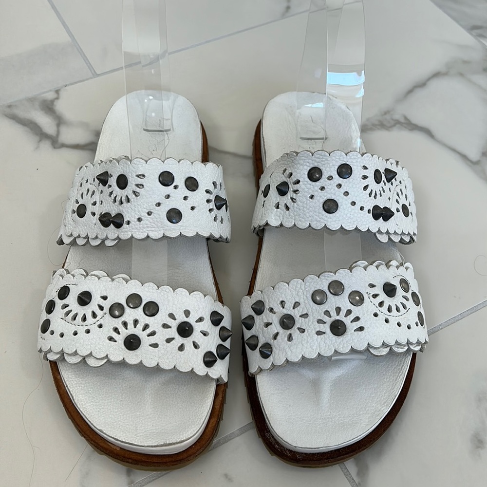 Free People Spellbound Studded Leather Sandals